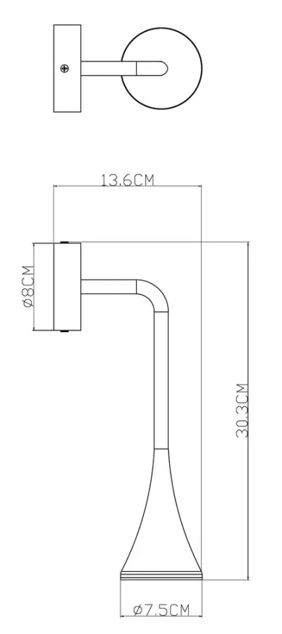Фасадный светильник Arte Lamp BRONN A2367AL-1BK, 1хGU10