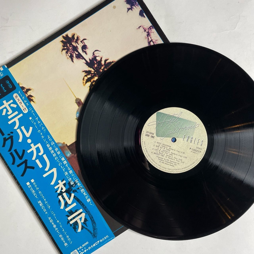 Винтажная виниловая пластинка LP Eagles Hotel California (Japan 1976) (Obi) Asylum Records