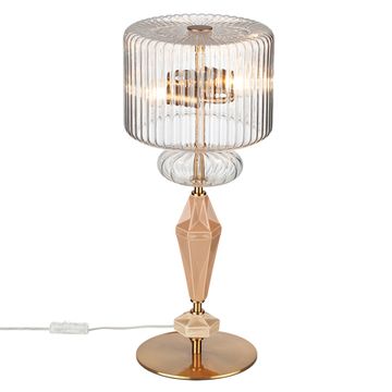 Настольная лампа 2*E14 5414/2T античная бронза/терракот/бежевый Modern Terra Odeon Light EXCLUSIVE