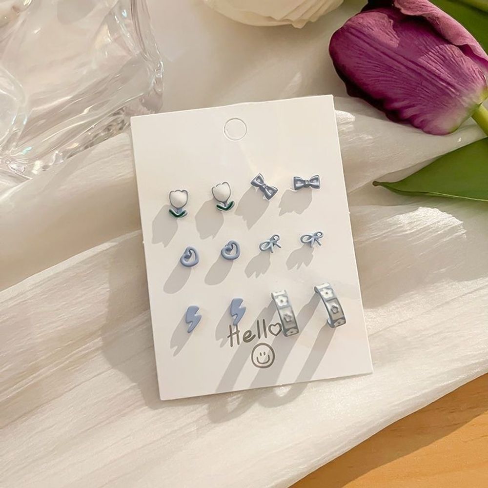Набор сережек "Blue Color" Набор сережек "Blue Color"