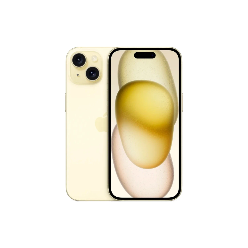 Смартфон Apple iPhone 15 256GB, Nano-SIM + eSIM, Yellow (Желтый)
