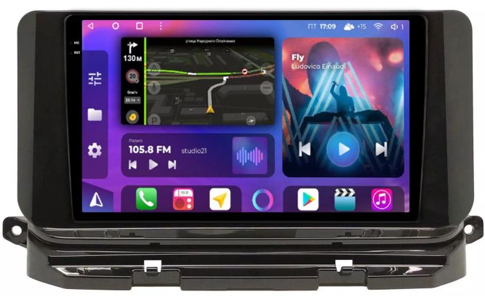 Магнитола для Skoda Octavia A8 2020+ - FarCar BM3052M-2K монитор 10.36" 2K QLED на Android 14, Быстрая, CarPlay, 4G SIM-слот