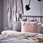 Чехол на подушку IKEA AINA (АЙНА), Светло-розовый, 50x50 см