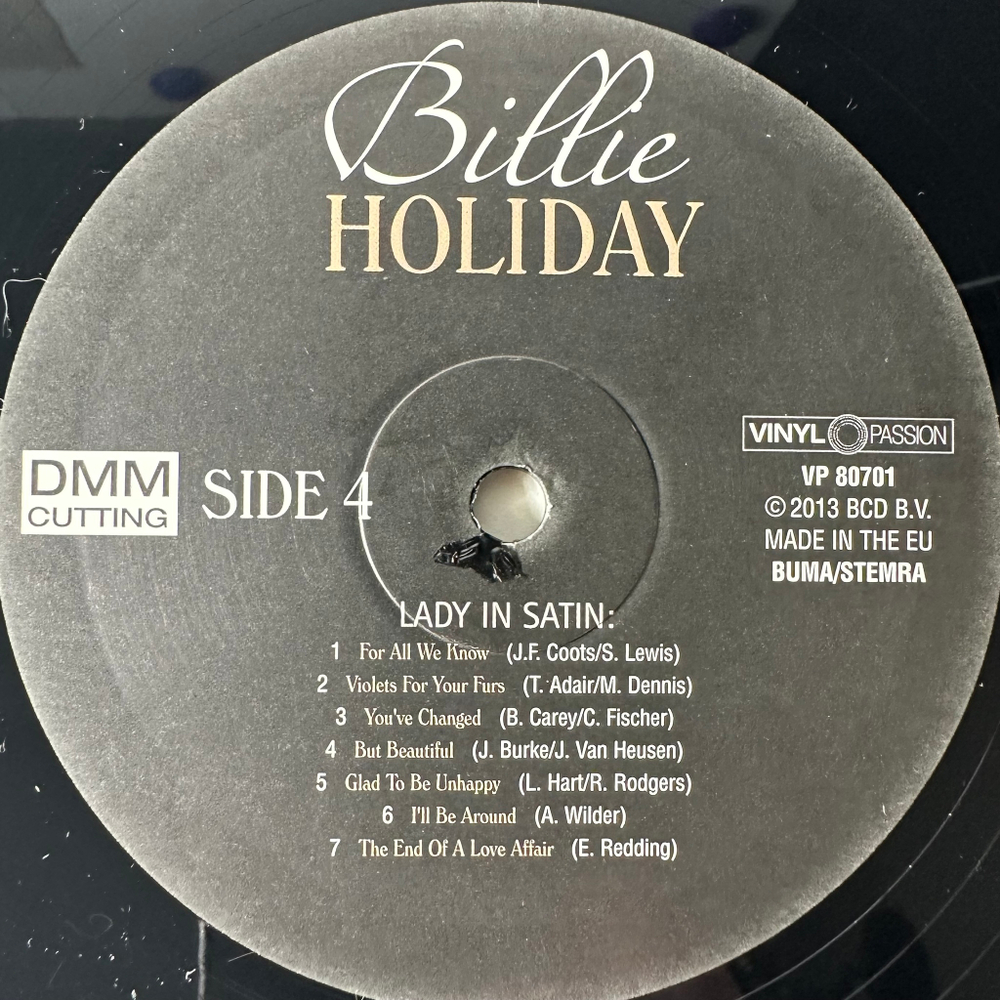 Billie Holiday ‎– Billie Holiday 2LP (Европа 2013г.)
