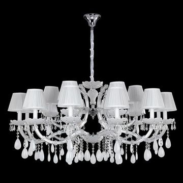 Подвесная люстра Blanca SP18 белый Crystal Lux