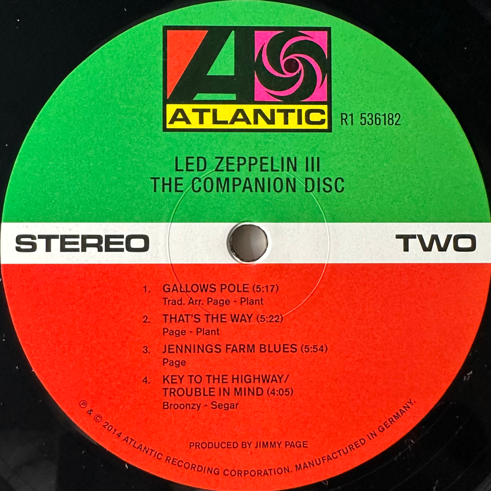 Led Zeppelin ‎– Led Zeppelin III 2LP (Европа 2014г.)