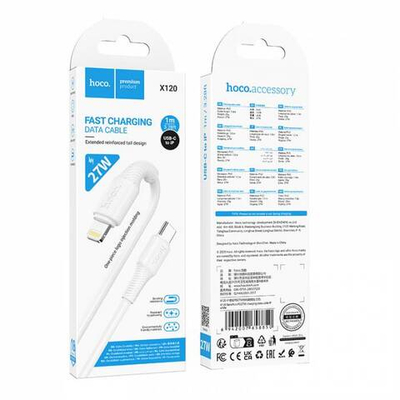 Кабель Type-C на Lightning Hoco X120 (white)