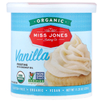 Miss Jones Baking Co, органическая глазурь, ванильно, 320 г (11,29 унции)