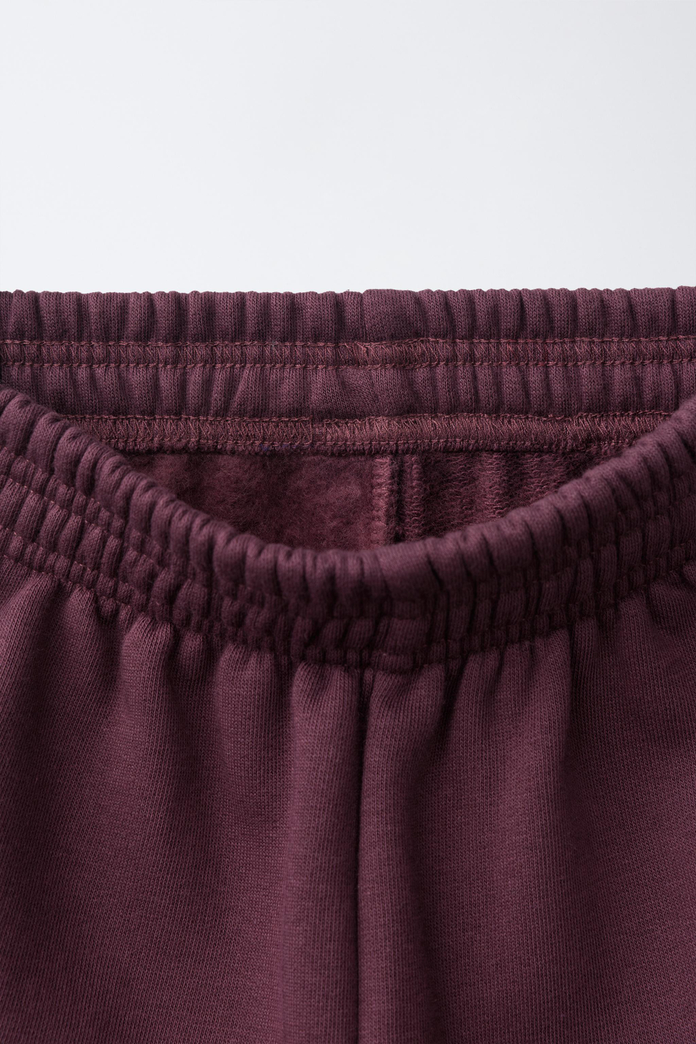 ZARA ОДНОТОННЫЕ БРЮКИ-ДЖОГГЕРЫ, ГРАНАТОВЫЙ