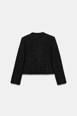 ZARA КУРТКА С ПУГОВИЦАМИ — ZW COLLECTION, ЧЕРНЫЙ