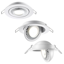 358815 SPOT NT21 530 белый Светильник встраиваемый светодиодный IP20 LED 9W 770Лм 4000K 220V GESSO
