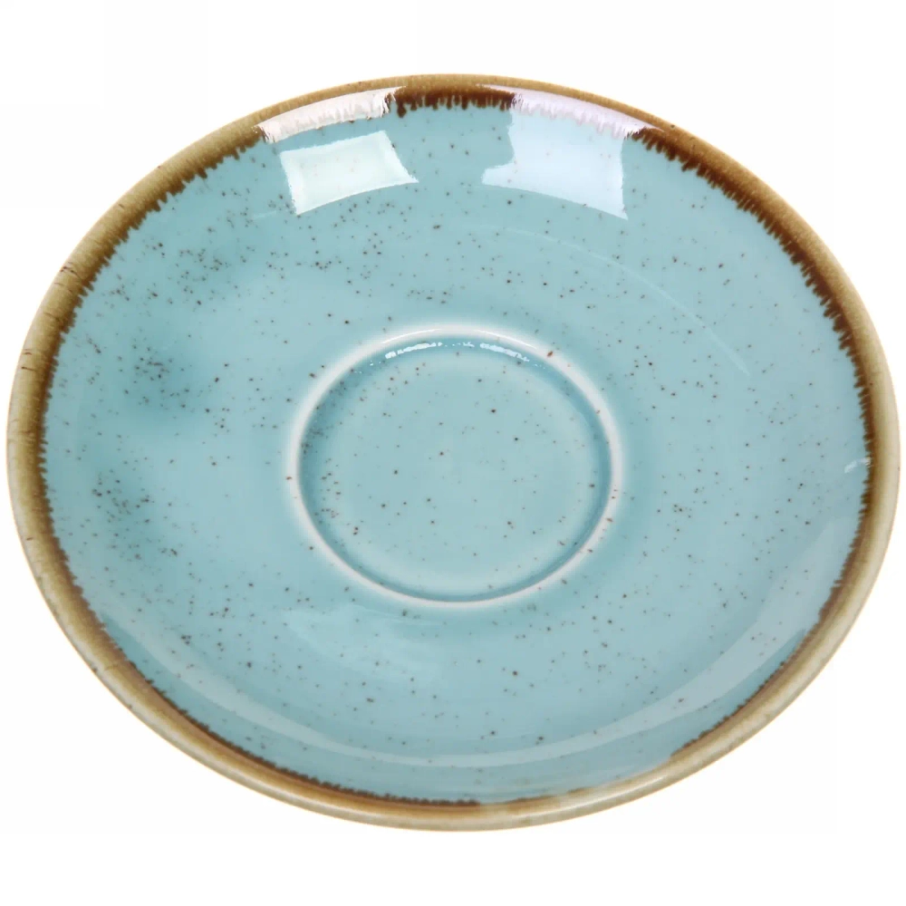 Кофейная пара керамическая «Tiffany Blue» (кружка 80мл+блюдце)