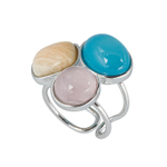 Кольцо Possebon Azul, Q.Rose, Bege K0178.20.7.13 S с регулируемым размером