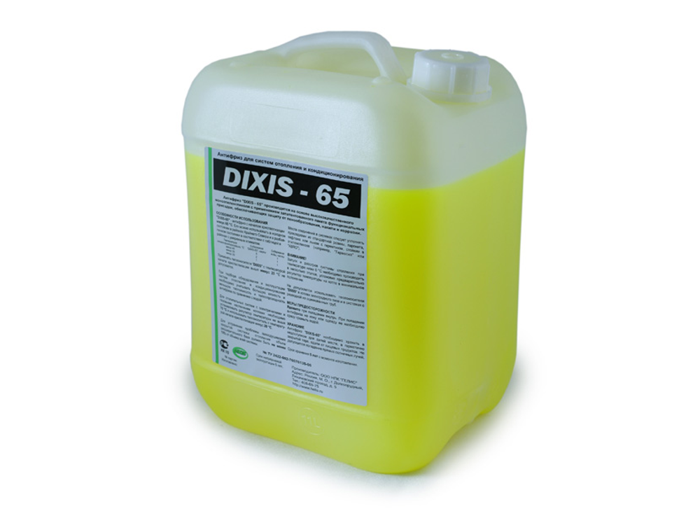 Теплоноситель DIXIS -65 на основе этиленгликоля, цвет зелёный