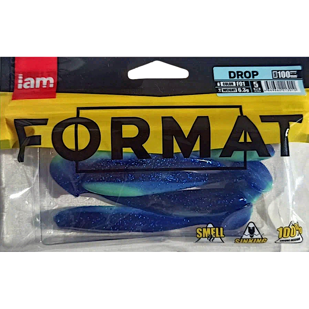 Мягкая приманка IAM Format Drop 100мм 6.3г -