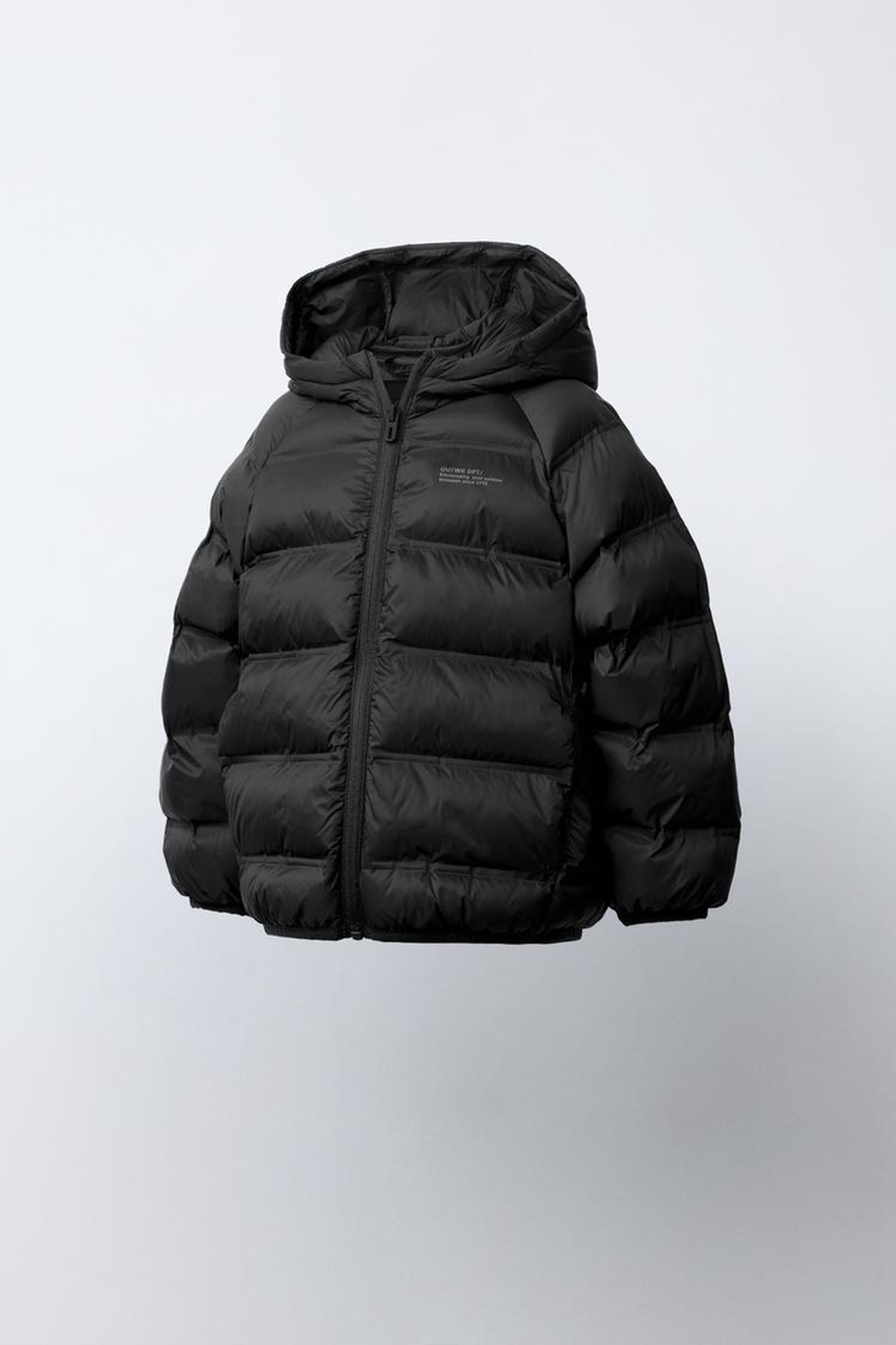 ZARA ЛЕГКАЯ НЕПРОМОКАЕМАЯ КУРТКА, ЧЕРНЫЙ