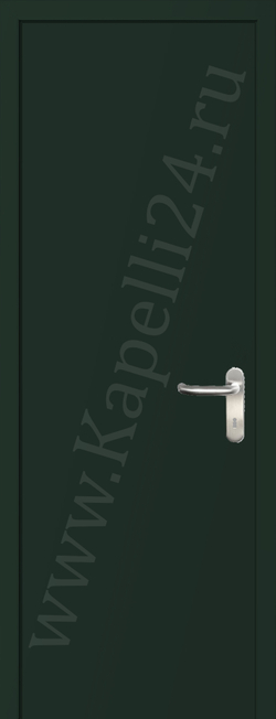 Дверь влагостойкая пластиковая KAPELLI multicolor ДГ RAL 6009 Пихтовый зеленый + коробка