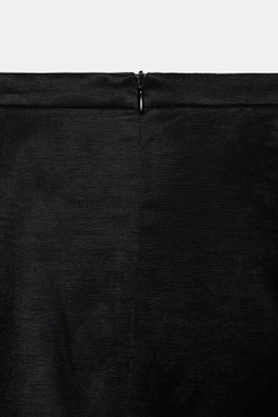 ZARA ЮБКА С КРУЖЕВОМ — ZW COLLECTION, ЧЕРНЫЙ