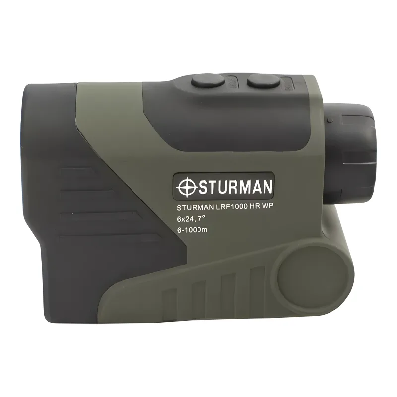 Дальномер лазерный STURMAN LRF 1000 HR WP - вид сбоку, корпус и маркировка