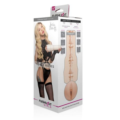 Мастурбатор-вагина Fleshlight Girls - Kenzie Reeves Cream Puff (Цвет: бежевый)