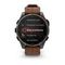 Умные часы GARMIN FENIX 8 PRO 47mm Amoled Sapphire Lens Titanium With Chestnut Leather Band Plus Pabble gray silicone
