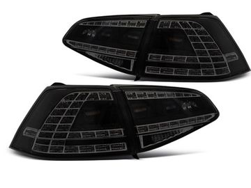 Фонари задние LED SPORT BLACK SMOKE SEQ для VW GOLF 7 13-17