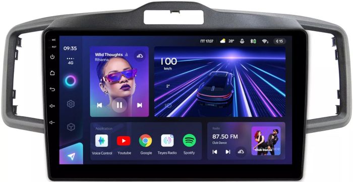 Магнитола для Honda Freed, Freed Spike 2008-2016 (планшет внизу) - Teyes CC3L на Android 10, CarPlay, 4G SIM-слот