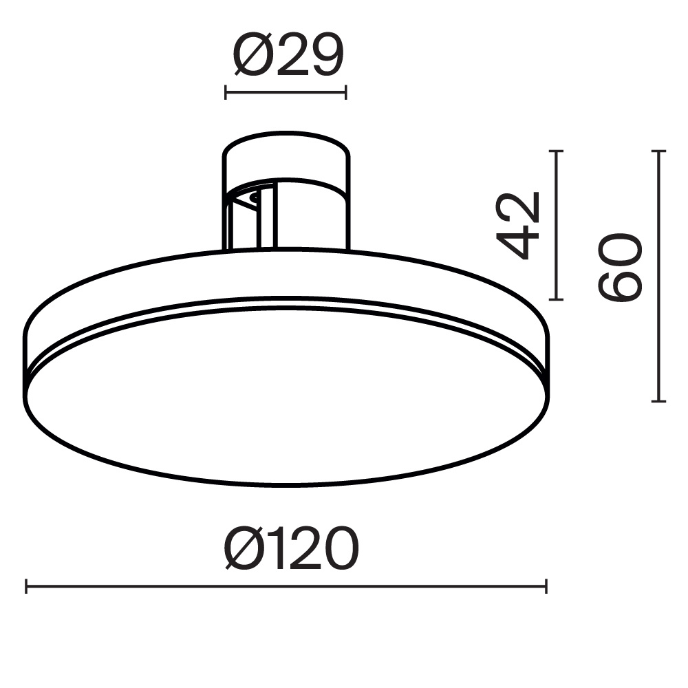 Трековый светильник Technical TR152-1-7W3K-PT