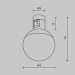 Магнитный трековый светильник Maytoni FLARITY Luna TR149-1-5W4K-B
