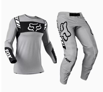 костюм кроссовый Fox style 180 серый L