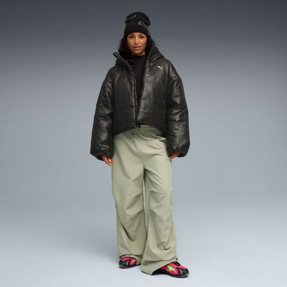 Куртка утепленная женская PUMA WARDROBE ESS Shiny Hooded Padded Jacket