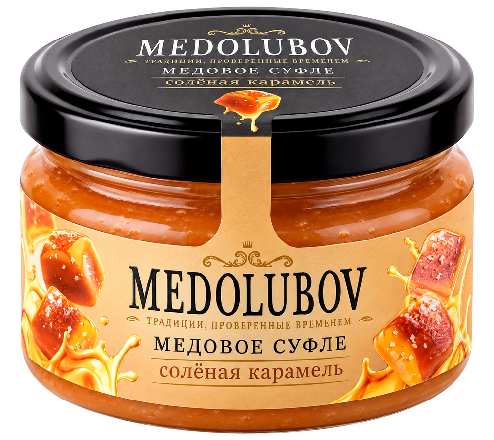 Медовое суфле с солёной карамелью Медолюбов 250 мл