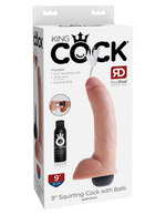 Фаллоимитатор с имитацией семяизвержения King Cock 9" Squirting Pipedream 560321PD