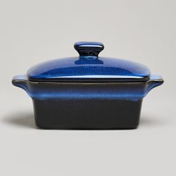 ФОРМА ДЛЯ ЗАПЕКАНИЯ С КРЫШКОЙ / МАСЛЕНКА REACTIVE BLUE 16,5*10*5/9 СМ 250 МЛ