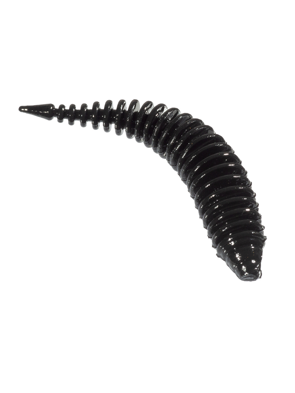 Приманка ZUB-MAGGOT SLIM 40мм(1,5")-12шт, (цвет 701) черный
