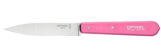 Нож столовый Opinel №112, деревянная рукоять, блистер, нержавеющая сталь, розовый 002035