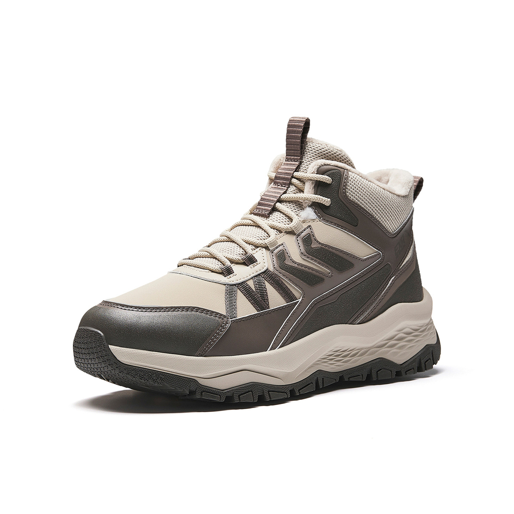 Anta Mountain Exploration Thermal Abrasion Resistant Cushioning High top Insulated Shoes Men"s