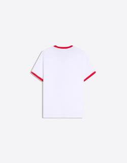 BERSHKA Футболка оверсайз с коротким рукавом Paul Frank, экрю