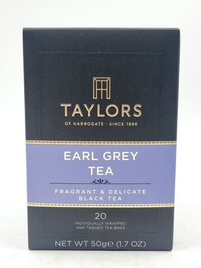 Чай черный TAYLORS EARL GREY TEA "Эрл Грей" 20 пакетиков (из Финляндии)