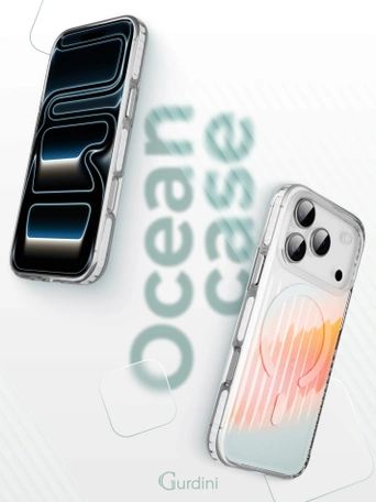 Чехол накладка iPhone 17 Pro Max / 18 Pro Max 6.9" Gurdini Ocean Case (7) Transparent прозрачный