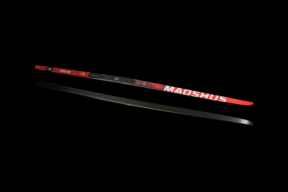 Профессиональные лыжи Madshus Redline Skate F3 (2024/2025) для конькового хода с базовой структурой