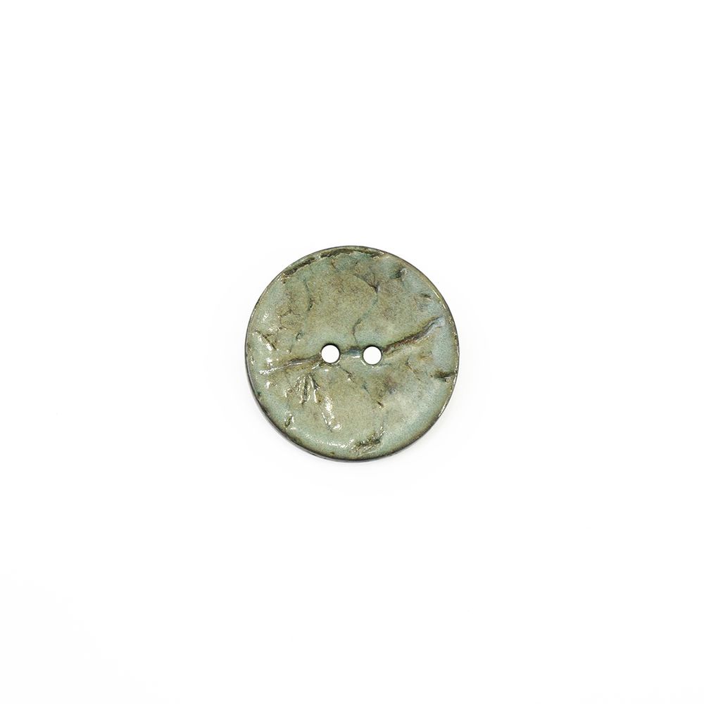 Пуговицы кокос 40L (25.41 мм), COL.5 серо-голубой, 10 шт, Concept by Sandra