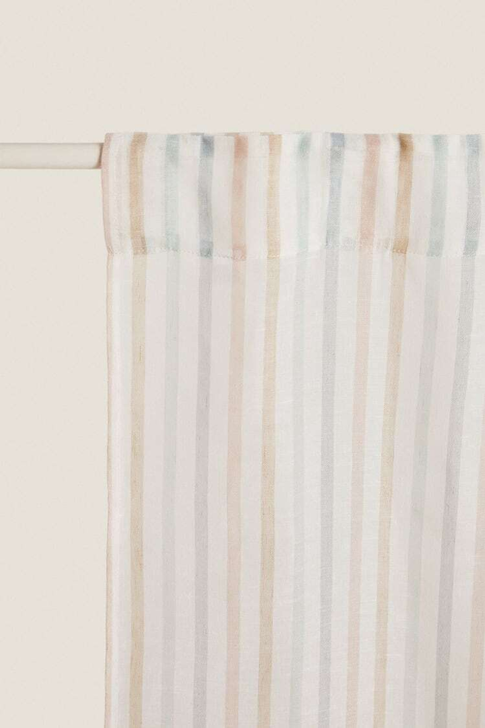 ZARA HOME ЗАНАВЕСКА В РАЗНОЦВЕТНУЮ ПОЛОСКУ, РАЗНОЦВЕТНЫЙ