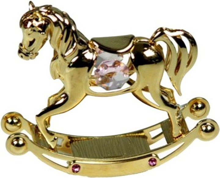 Фигурка декоративная Crystocraft Лошадка с кристаллами Swarovski, 8 см