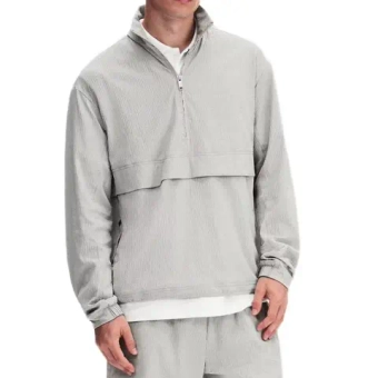 Мужская теннисная кофта On Courtside 1/2 Zip Eaze - brume