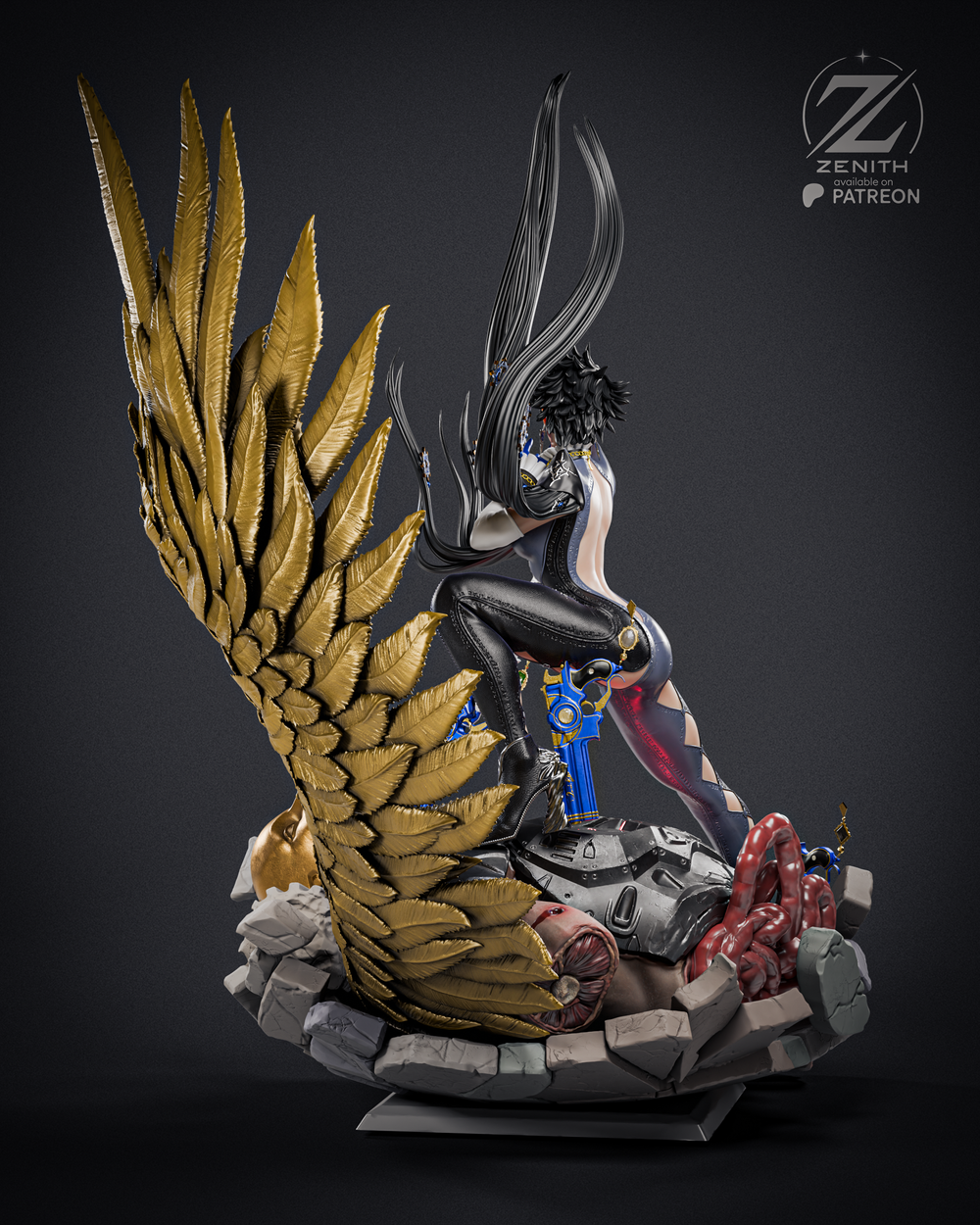 Байонетта — Umbra Witch в эпичной боевой стойке Bayonetta Фигурка