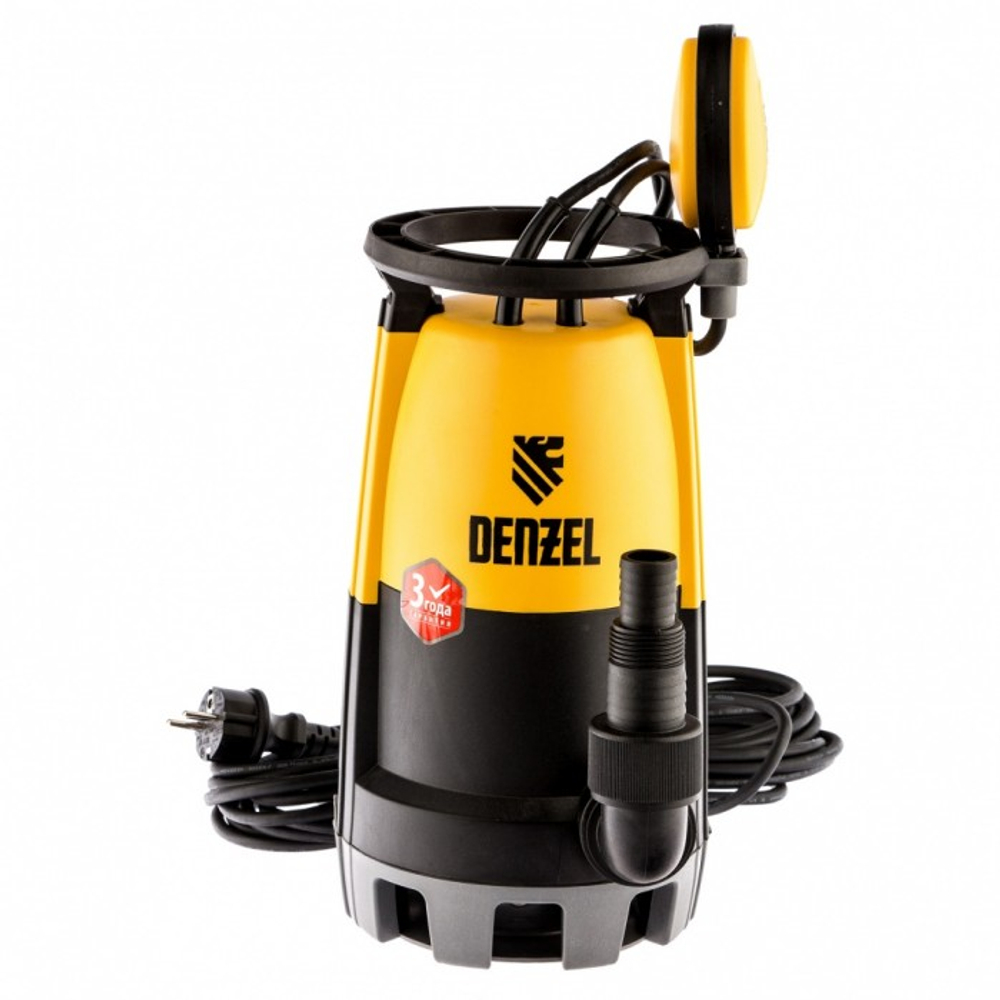 Дренажный насос DENZEL DP-450S, 450Вт, напор 6м, 12000 л/ч DP-450S