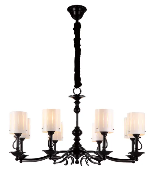 Люстра подвесная Sfera Sveta 2167/8 BLACK, 8×40 Вт, чёрная