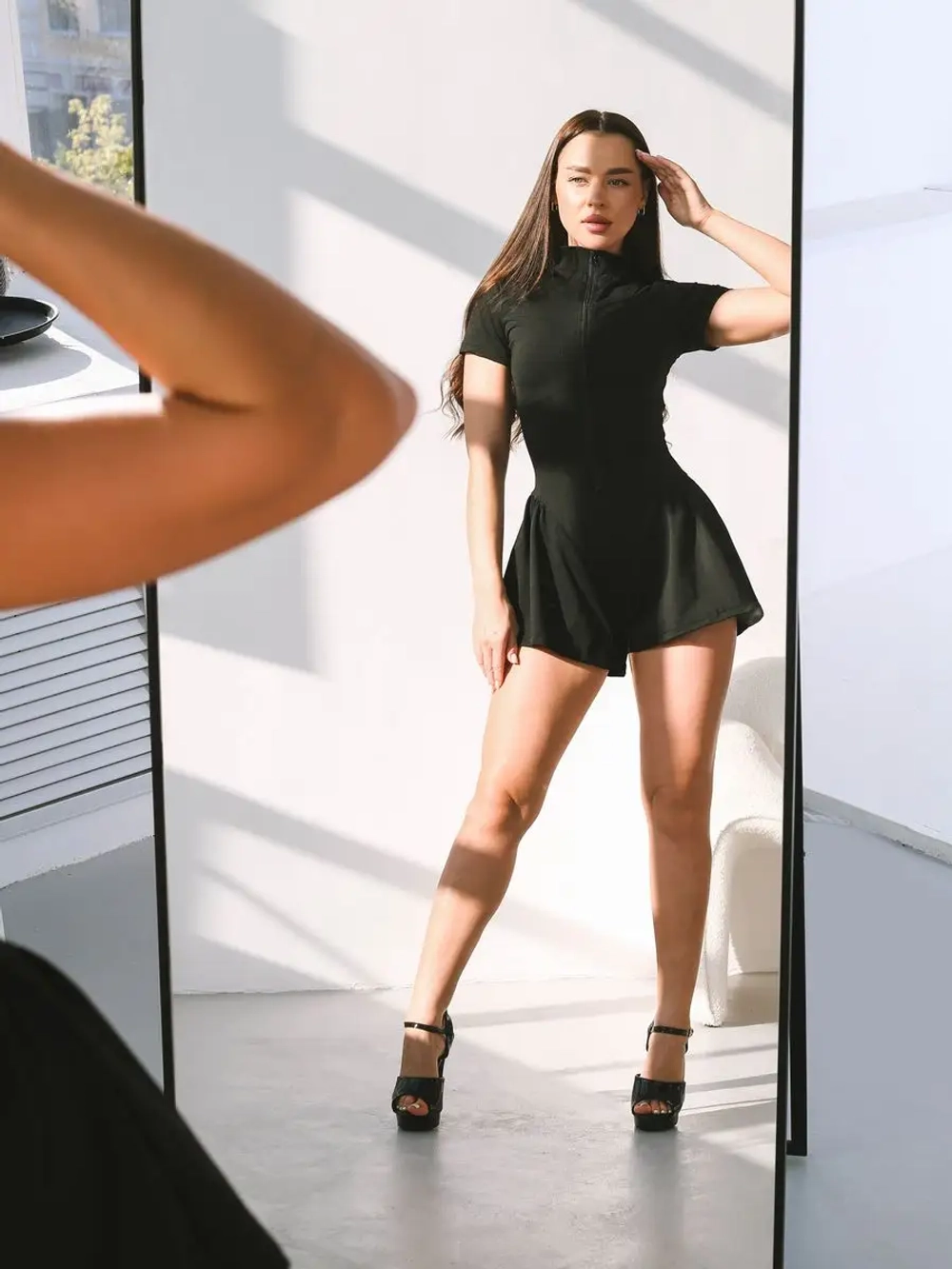 Комбинезон для фитнеса и танцев high heels стрип