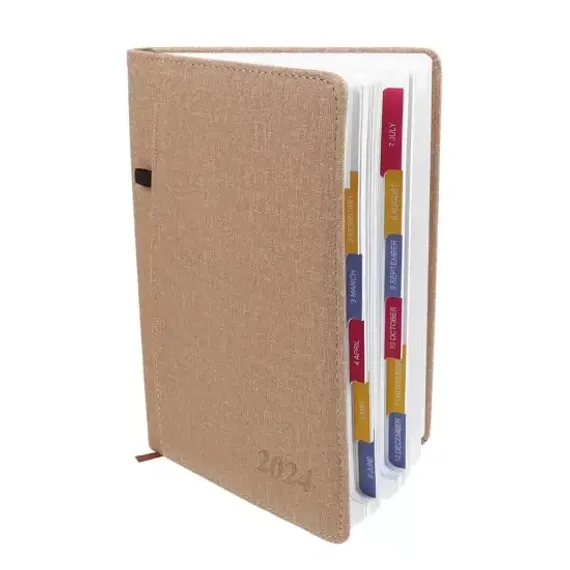 Gündəlik/Ajanda/Ежедневник/Diary Annual Planner 2024 brown 2